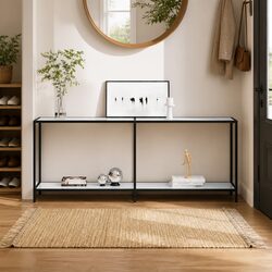Elevate Your Space with a White Glass Accent Console Table