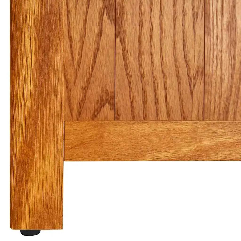 7-Tier Bookcase 60x22x200 cm Solid Oak Wood Storage Display Shelf