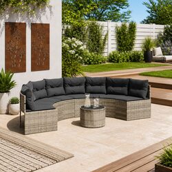 Enhance Your Outdoor Space with a Half-Round Garden Sofa Set