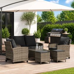 Elevate Your Outdoor Space with This 6-Piece Sofa Set