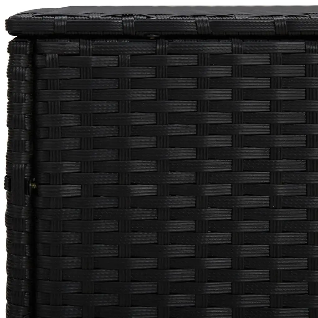 Black Weather Resistant Outdoor Side Table Set 3 Pieces Durable Garden Patio Furniture
