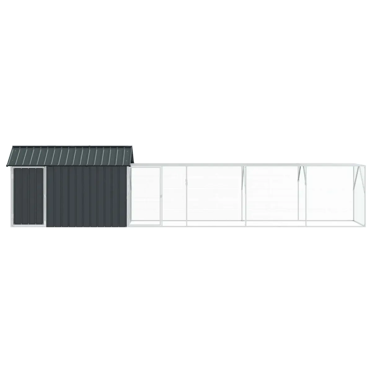 Bird Cage Rectangular Galvanised Steel Outdoor Aviary