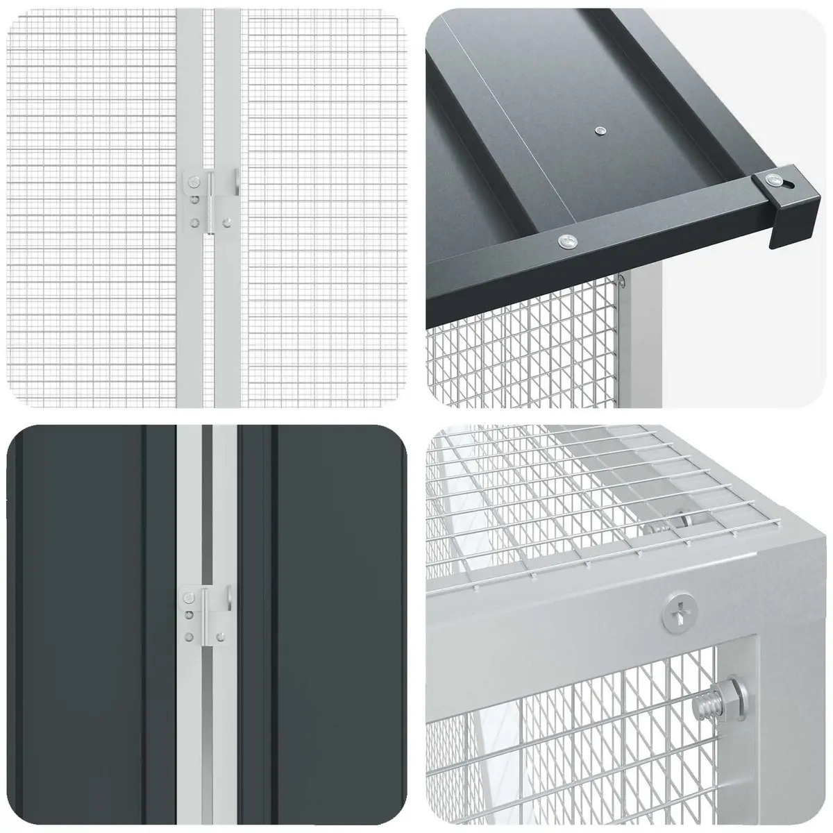 Bird Cage Rectangular Galvanised Steel Outdoor Aviary