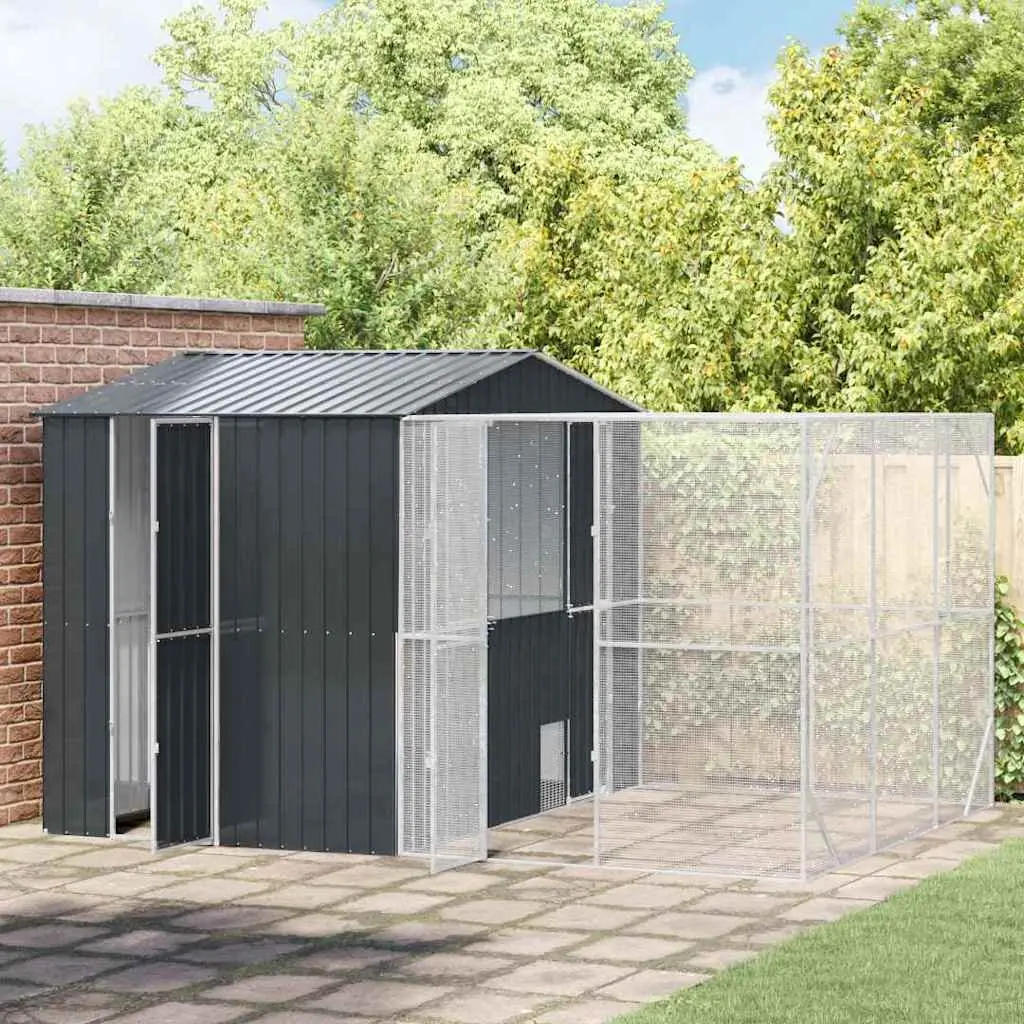 Bird Cage Outdoor Rectangular Galvanised Steel Garden Aviary