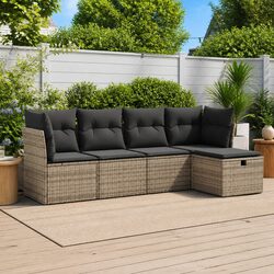 Enhance Your Outdoor Living with 5-Piece Garden Sofa Set