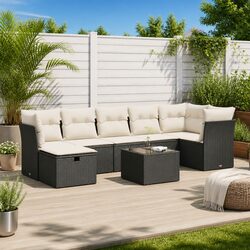 Stylish 8 Piece Outdoor Sofa Set for Social Spaces