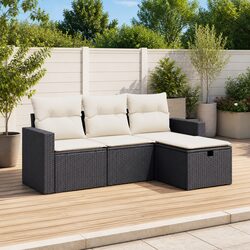 Enhance Your Outdoor Space with 4-Piece Garden Sofa Set