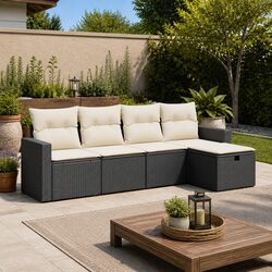Transform Your Outdoor Space with This Stylish Garden Sofa Set