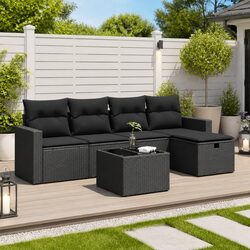 Enhance Your Outdoor Living with a 6-Piece Garden Sofa Set