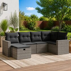 Transform Your Outdoor Space with a 6 Piece Garden Sofa Set