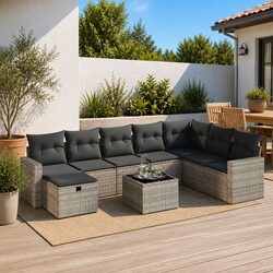 Transform Your Outdoor Space with a 9-Piece Sofa Set