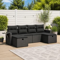 Transform Your Patio with This 6-Piece Modular Garden Sofa Set