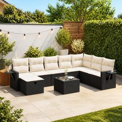 Transform Your Outdoor Area with This 9 Piece Sofa Set