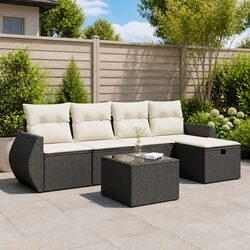 Elevate Your Outdoor Living with a 6-Piece Rattan Sofa Set