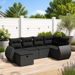 Elevate Your Outdoor Space with this 6-Piece Sofa Set
