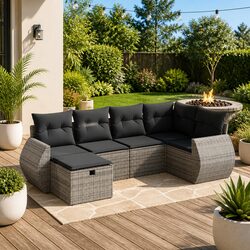 Enhance Your Outdoor Space with a 6 Piece Garden Sofa Set