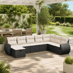 Enhance Your Outdoor Space with this 8-Piece Garden Sofa Set
