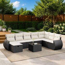 Transform Your Patio with a 9-Piece Modular Sofa Set