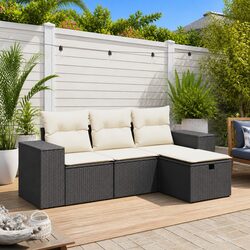 Enhance Your Outdoor Space with 4 Piece Garden Sofa Set