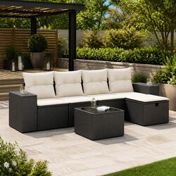 Enhance Your Outdoor Space with a 6-Piece Garden Sofa Set