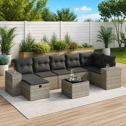 Transform Your Outdoor Space with an 8 Piece Sofa Set