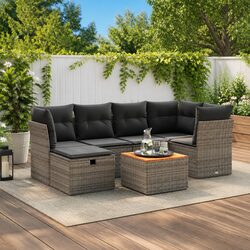 Enhance Your Outdoor Space with a 7-Piece Grey Sofa Set
