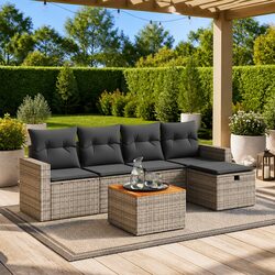 Enhance Your Outdoor Space with This 6-Piece Sofa Set