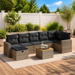 Enhance Your Outdoor Space with an 8-Piece Garden Sofa Set