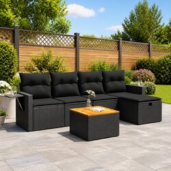 Enhance Your Outdoor Experience with 6-Piece Sofa Set