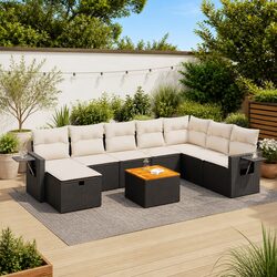 Enhance Your Outdoor Space with 9 Piece Garden Sofa Set