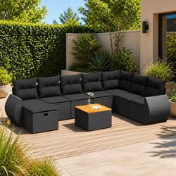 Transform Your Patio with This Modular 9 Piece Sofa Set