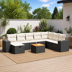 Create Your Perfect Outdoor Space with this 9-Piece Sofa Set
