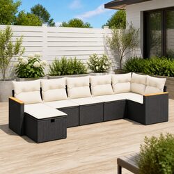 Enhance Your Patio with This 7 Piece Outdoor Sofa Set