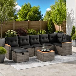 Transform Your Outdoor Space with an 8-Piece Garden Sofa Set