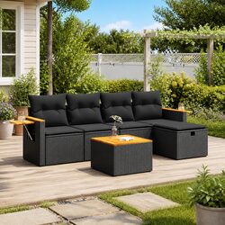 Enhance Your Outdoor Living with 6-Piece Sofa Set