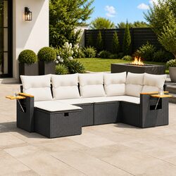 Enhance Your Outdoor Living with 6 Piece Garden Sofa Set