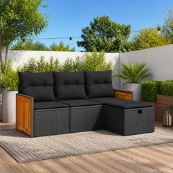 Enhance Your Outdoor Experience with Our 4-Piece Sofa Set
