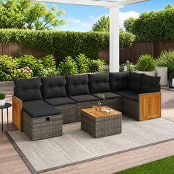 Elevate Your Outdoor Living with 8 Piece Garden Sofa Set