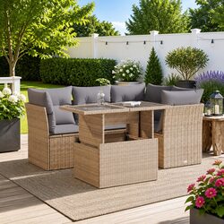 Enhance Your Outdoor Area with a 5-Piece Sofa Set