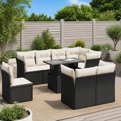 Enhance Your Outdoor Space with 9 Piece Garden Sofa Set