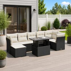 Transform Your Outdoor Living with 8 Piece Garden Sofa Set