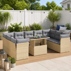 Transform Your Outdoor Space with This 10-Piece Sofa Set