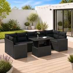 Enhance Your Outdoor Space with an 8-Piece Sofa Set