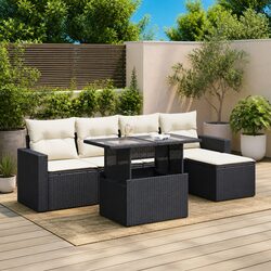 Transform Your Outdoors with 6-Piece Garden Sofa Set