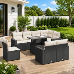 Enhance Your Outdoor Space with a 9-Piece Sofa Set