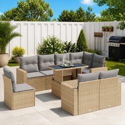 Transform Your Patio with a Comfortable 9 Piece Sofa Set