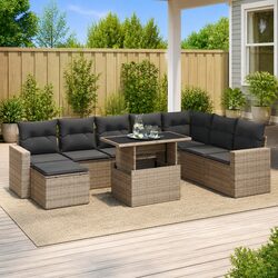 Transform Your Outdoor Space with a 9 Piece Sofa Set