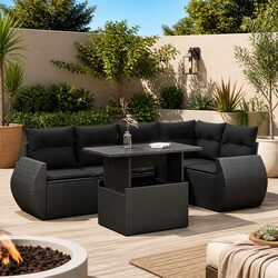 Elevate Your Outdoor Space with this 6-Piece Sofa Set