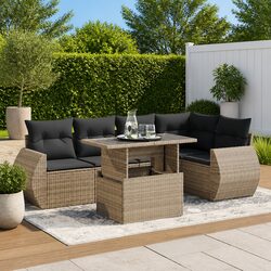 Enhance Your Outdoor Space with 6 Piece Garden Sofa Set