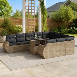 11-Piece Grey Outdoor Sofa Set to Enhance Your Patio